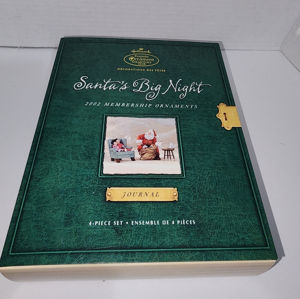 NEW Hallmark 2002 Collectors Club Ornament Set Santa's‎ Big Night